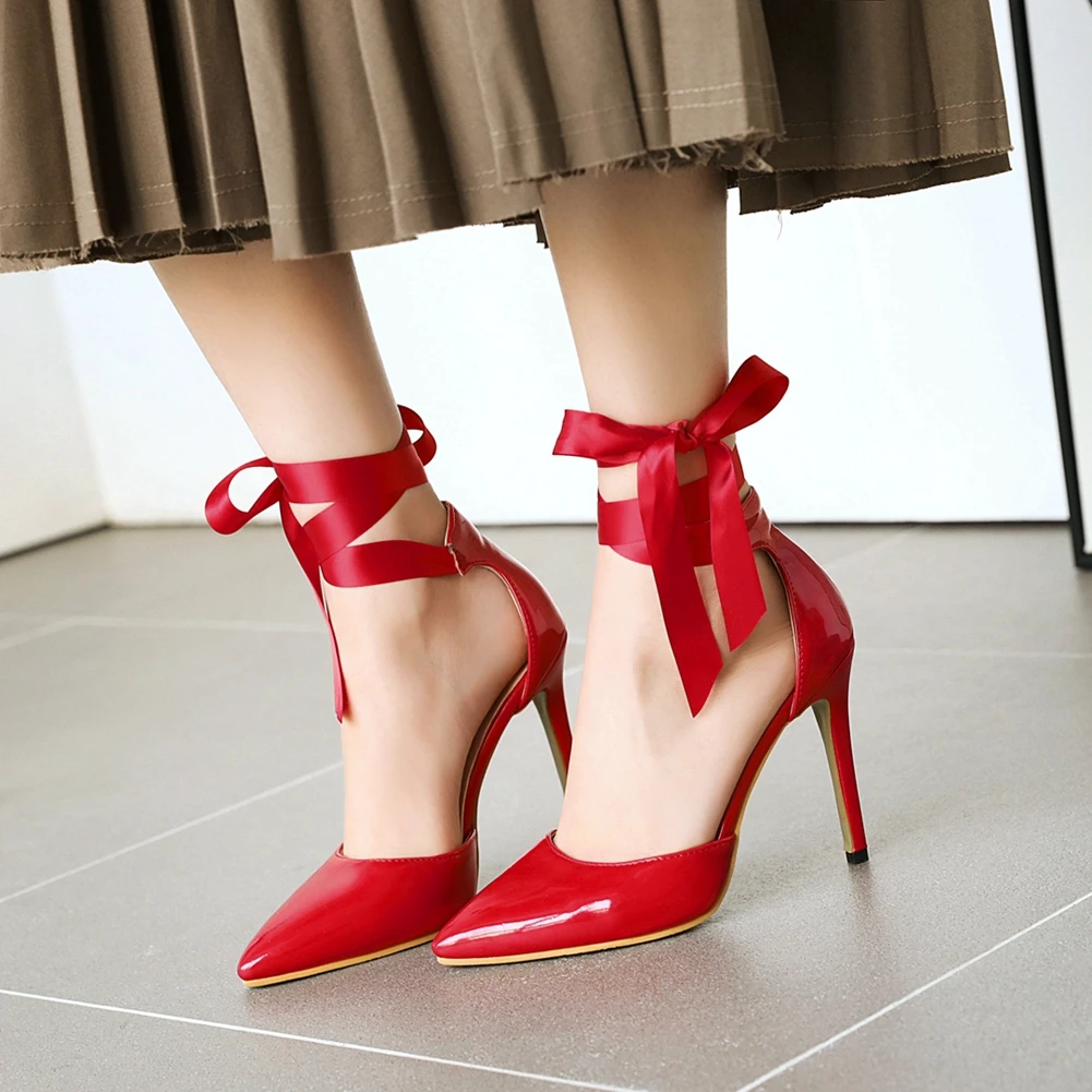 

Sarairis 2020 New Fashion Super Thin High Heels Summer Sandals Woman Shoes Lace Up Wholesale Concise Shoes Women Sandals Female