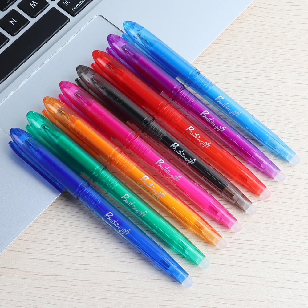 Erasable Gel Pen Or Refill Rod 0.5mm Washable 8Pcs For School Writing Tools gel pens,erasable neutral pens,erasable pen refills,erasable gel pens,erasable pens,gel pen refills