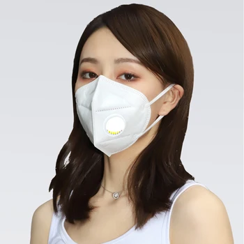 

Fast Shipping FFP2 KN95 Mask Valve Protective Dust Face Mask Masks Reusable Respirator Month KN95s Filter Mask Mascarillas WHITE