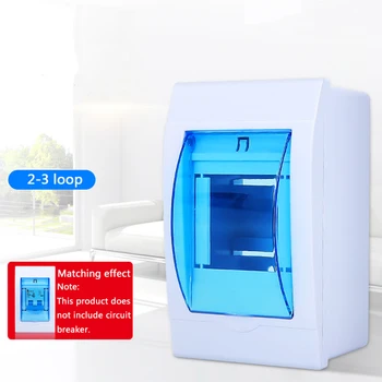

1PCS 2-3 Ways Circuit Breaker Plastic Distribution Protection Box Indoor Wall Mounted Plastic Electric Transparent Cover