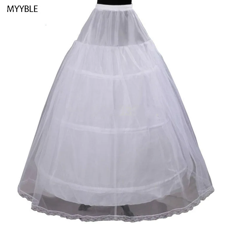 MYYBLE дешевая цена 2 слоя 3 обруч эластичный пояс свадебное платье на шнурке Нижняя юбка Свадебная кринолиновая