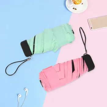 

Small Fashion Folding Umbrella Pocket Parasol Anti-UV Waterproof Portable Travel Ultra Light Sunshade Rain Windproof Umbrella