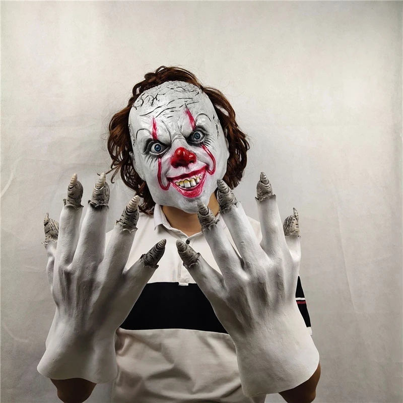 Это: вторая часть косплей Pennywise латексные перчатки для взрослых террор сценическое представление на Хэллоуин реквизит