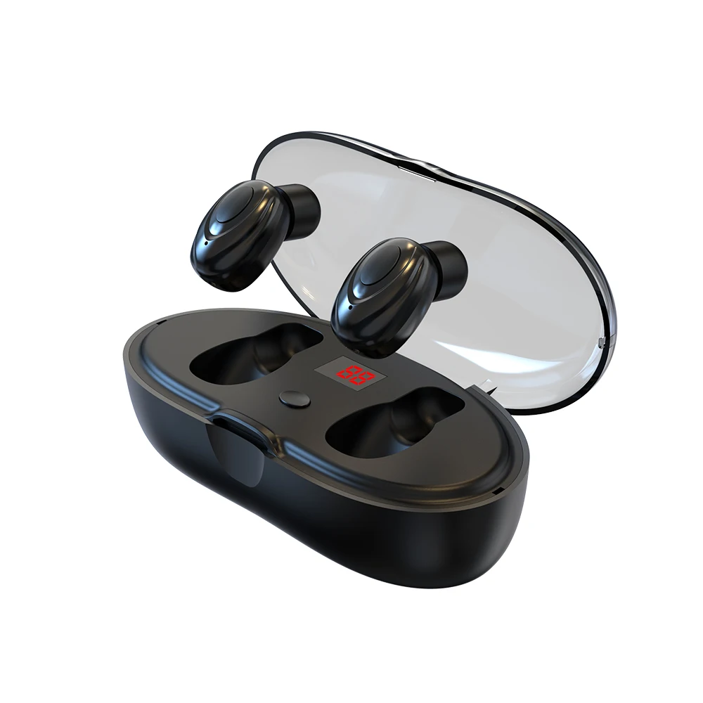 iMice W23 TWS 5.0 Bluetooth Earphones LED Battery Display Smart Touch Earbuds IPX5 Waterproof Sports Headset with Charging Box