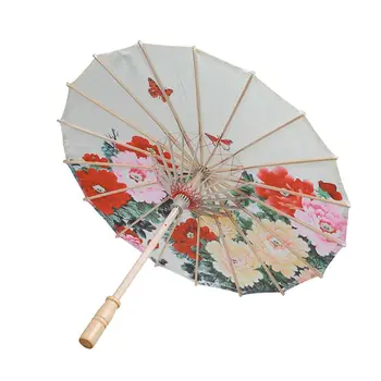 

Chinese Silk Cloth Art Umbrella Classic Style Decorative Umbrella Oil Paper Painted Parasol Umbrella