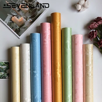 

Sevenalnd Self adhesive Waterproof Floral Pattern Kitchen Cupboard Cabinet PVC Wallpaper Wall Sticker