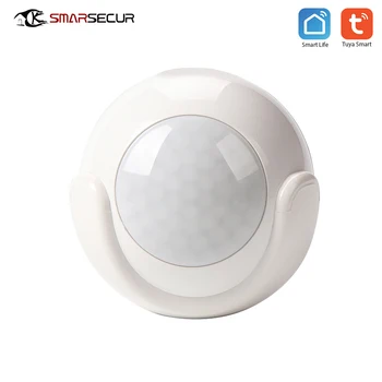 

White Intelligence WiFi PIR Motion Sensor Detector Home Alarm System Super Mini Shape PIR Sensor Infrared Motion detector