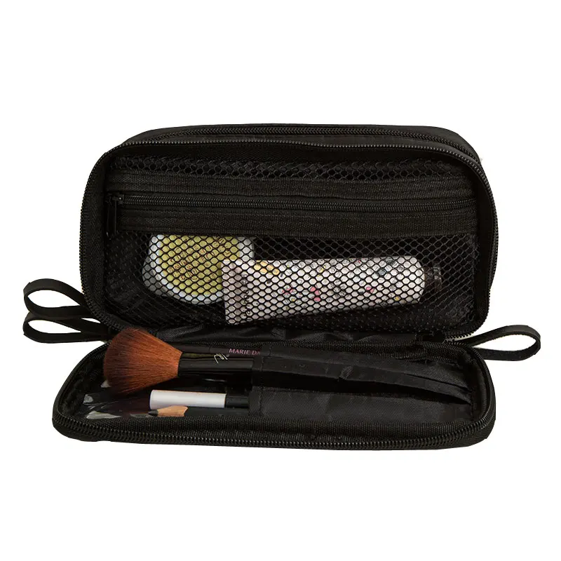 double pocket makeup bag