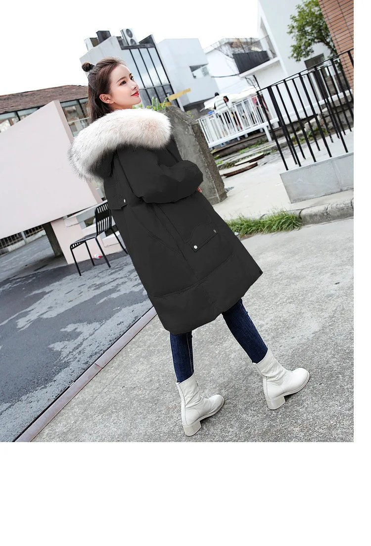 Хлопковая стеганая одежда, хлопковое Женское пальто, зимняя популярная универсальная куртка с рукавом реглан и капюшоном средней длины, хлопковая стеганая куртка Coa