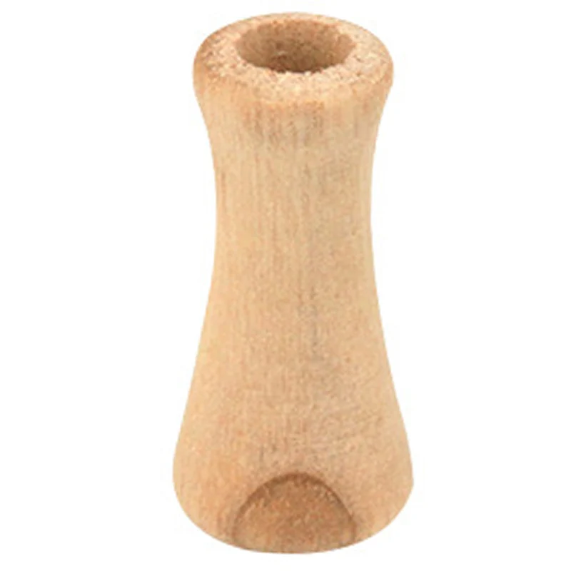 

Fishing Wheel Double Holding Pill Wooden Sturdy Grip Pill Fishing Refit Parts Comfortable Wooden Gripping Parts