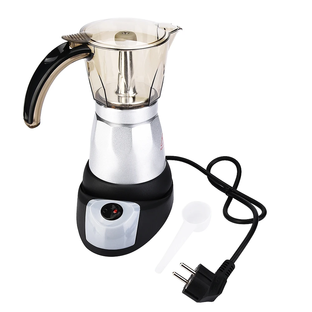 150ml/300 ml 3-6 Cups 480W Electric Pot Detachable Kitchen Stovetop Coffee Maker EU Plug