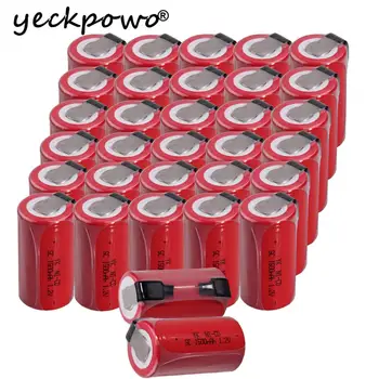 

32 pcs SC 1500mah 1.2v battery NICD rechargeable batteries for electric screwdrivers 4.25cm*2.2cm batteria power tools