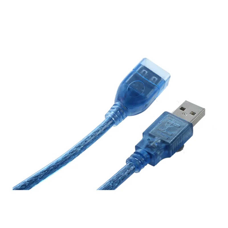 Синий пластиковый корпус USB 2,0 папа-мама AF/AM удлинитель кабеля 50 см