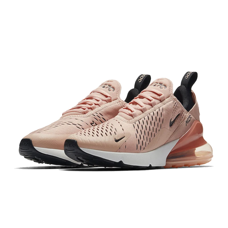 Женские кроссовки для бега Nike AIR MAX 270, черные Нескользящие износостойкие легкие спортивные кроссовки, AH6789-001