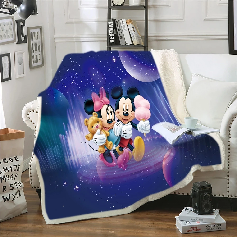 Disney Cartoon Mickey Minnie Blanket Soft Warm Coral Fleece Blanket Sheet Bedspread Sofa Throw High Quality Blankets Blanket Swaddling Aliexpress