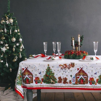 

Tablecloth Ethel "New Year's Tale" 150x220 cm, 100% cotton