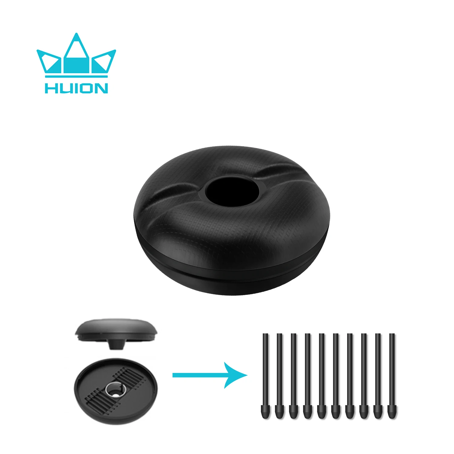 Huion Pen Holder with 10pcs Pen Nibs for Drawing Digital Pen PW517