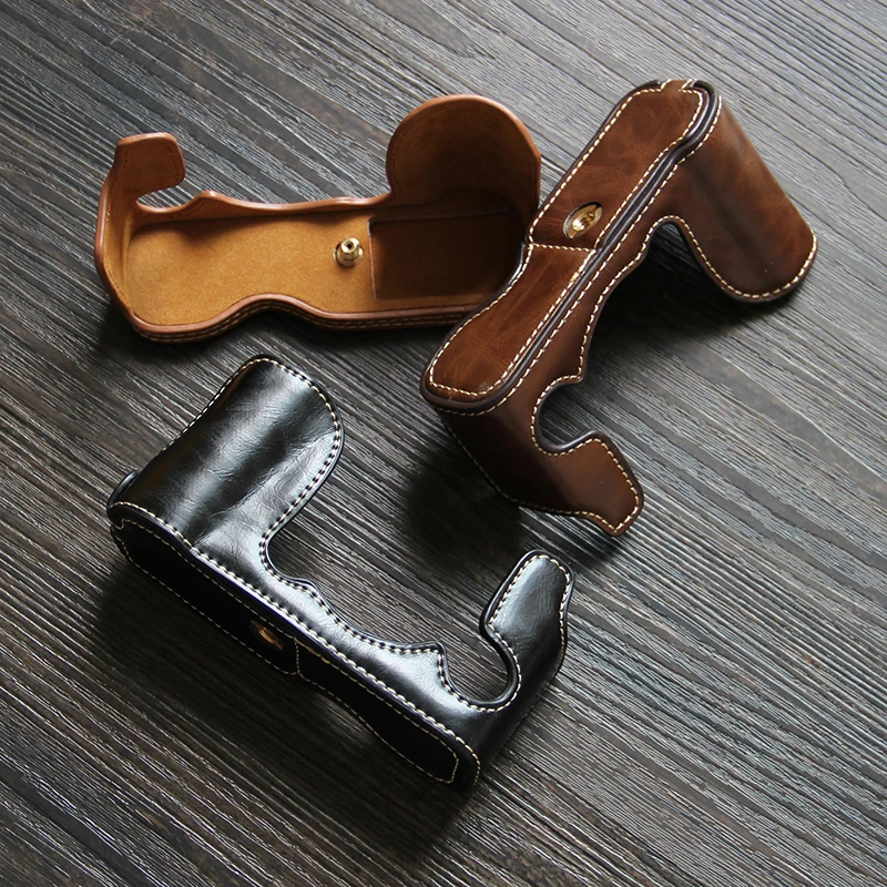 Pu Leather Case Bottom Opening Version Protective Half Body Cover BaseFor Fujifilm XA5 XT4 XS10 XT200 XT30 XT10 XT20 XT3 XT2 XT1 |