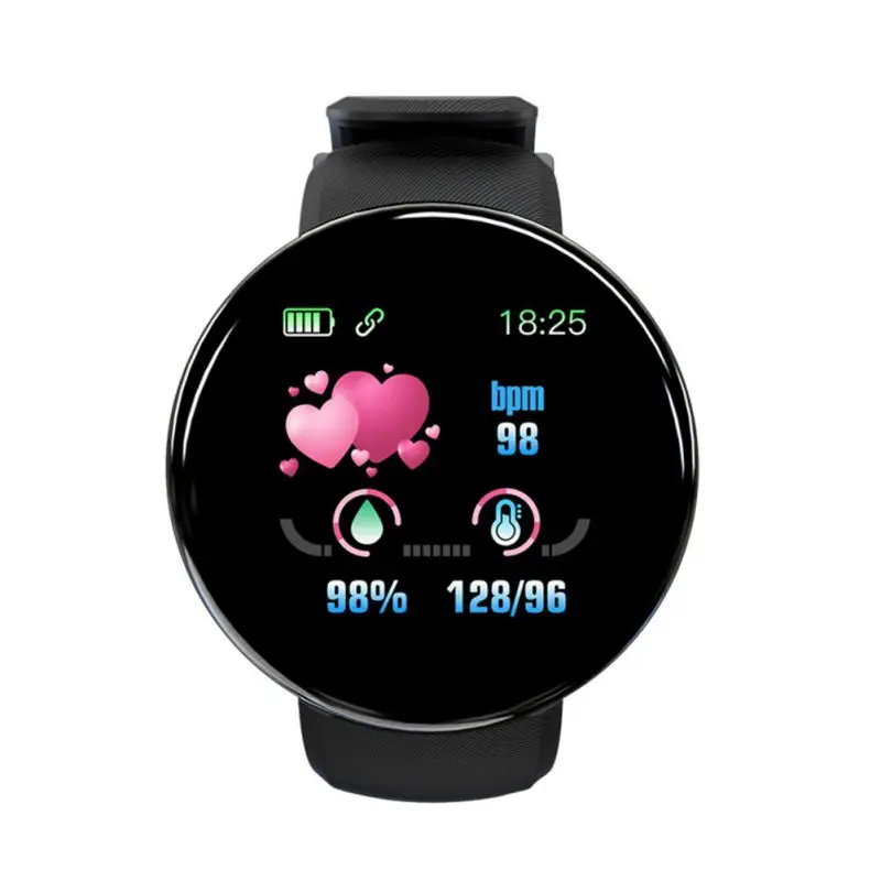 BALIGHT, Bluetooth, цветной экран, браслет, Смарт-часы для мужчин и женщин, фитнес, спортивный трек, монитор здоровья, браслет - Цвет: Черный
