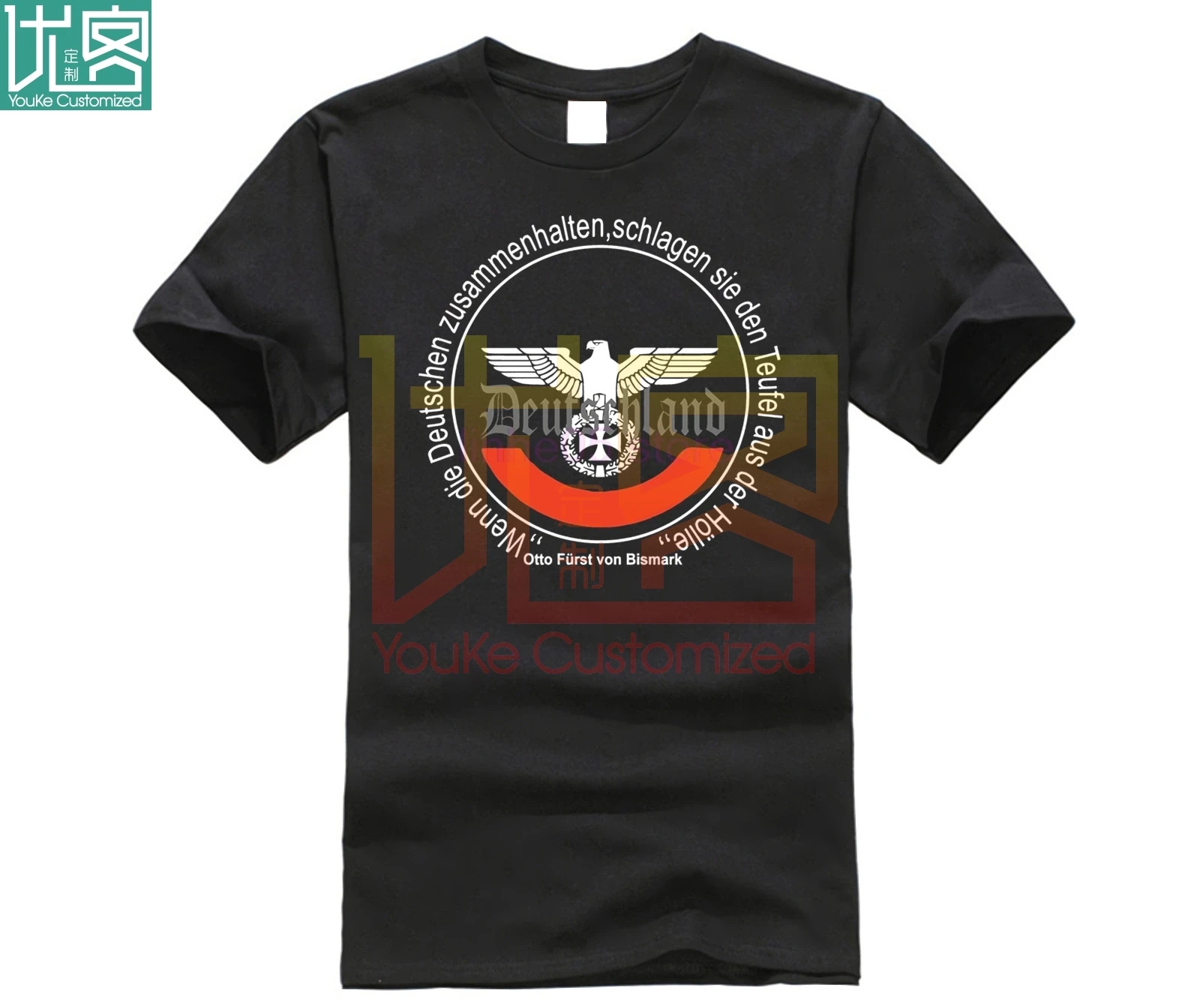 2020 летняя Горячая Распродажа мужских футболок Furst von Bismarck Deutschland Reichsadler Hooligans Deutsches