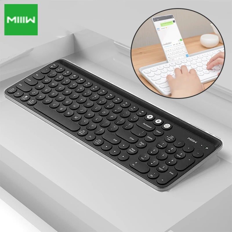 MIIIW Bluetooth Двухрежимная клавиатура MWBK01 104 клавиши 2 4 ГГц мультисистемная