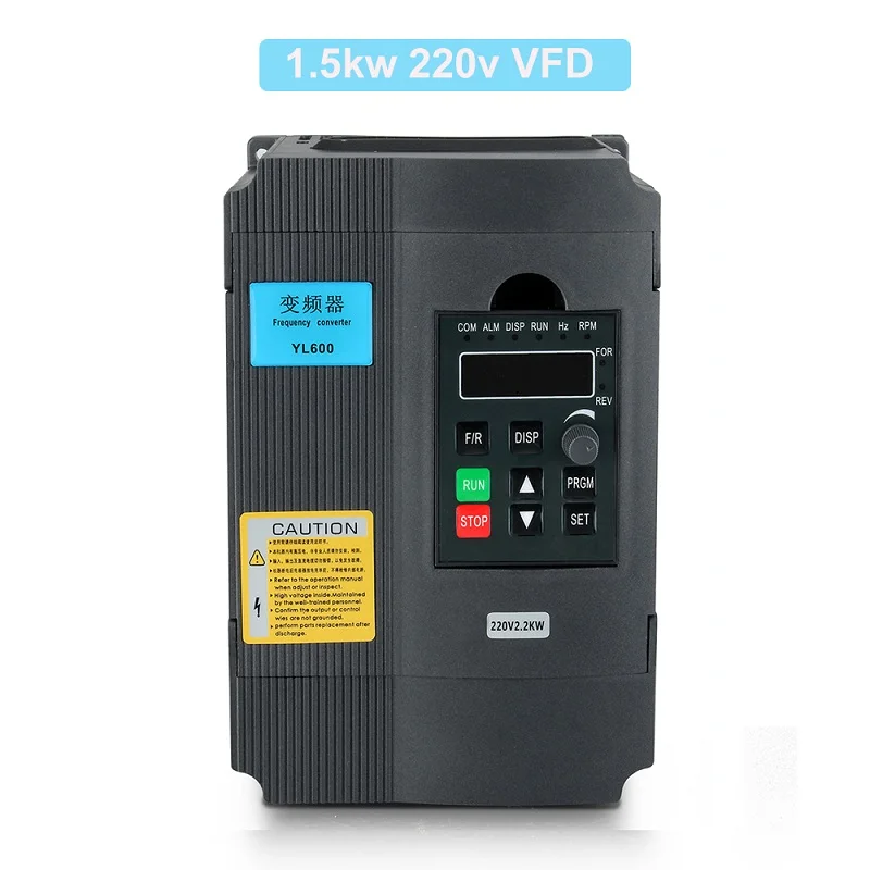 1.5kw 220v CNC VFD Универсальный 1.5kw/2.2kw 220V Инвертор однофазный преобразователь входной частоты Инвертор для двигателя шпинделя - Цвет: 1.5kw 220v