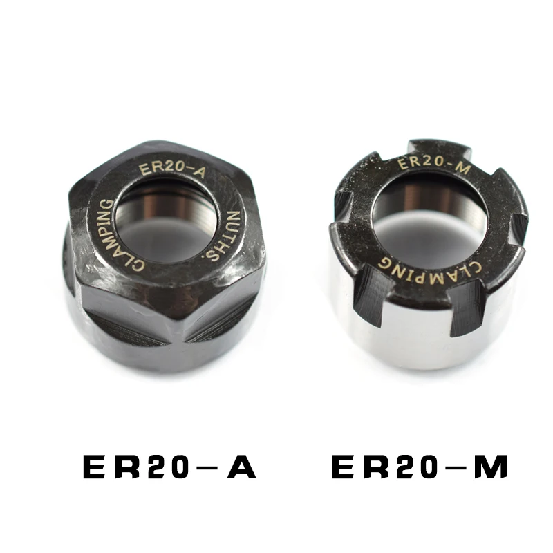 1pcs spring collet nut ER8 ER11 ER16 ER20 ER25 ER32 ER40-A type M type UM chuck nut for CNC machining center