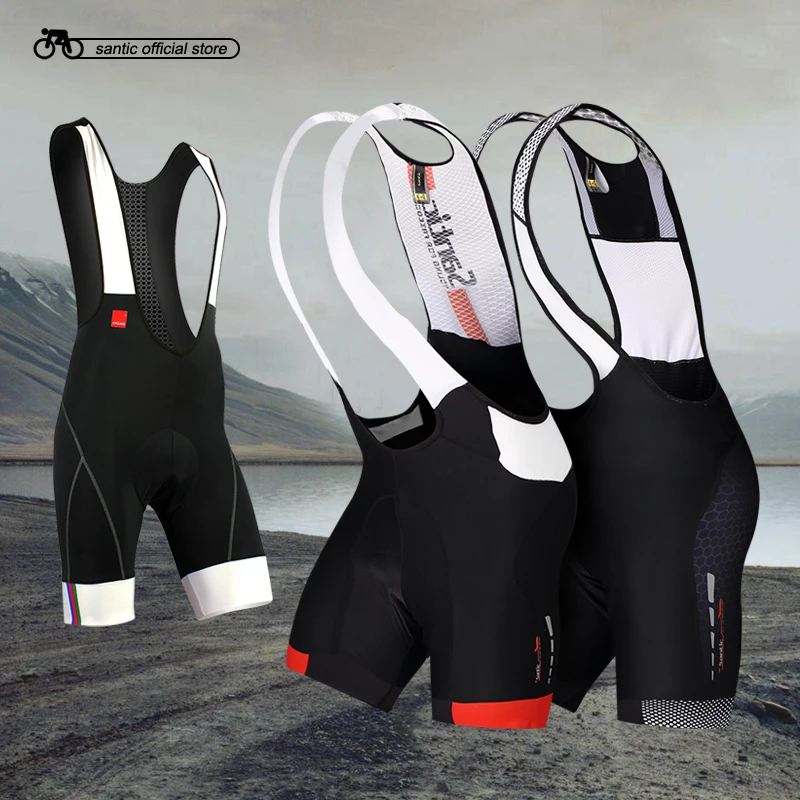 

2016 Profession Santic Cycling Bib Shorts Men Coolmax Gel Padded Cycling Shorts Cycling Bike Bib Cycling Shorts Set M5C05049H
