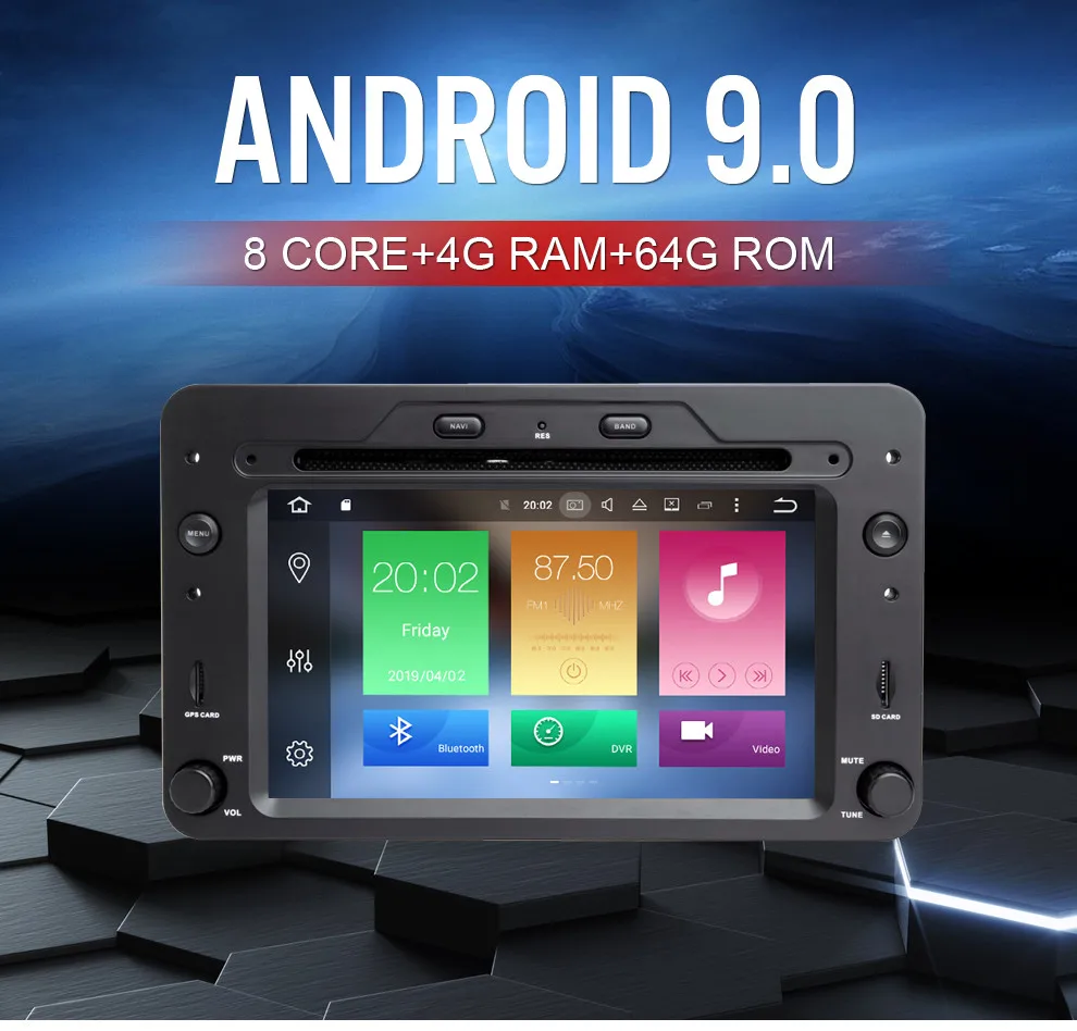 4G ram+ 64G rom Android 9,0 Автомобильный DVD Радио мультимедийный плеер для Alfa rom eo Spider Alfa аудио gps Видео Стерео навигация головное устройство