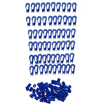 

60pcs Plastic Hook Bungee Cord Karabiner Hook for Scuba Diving