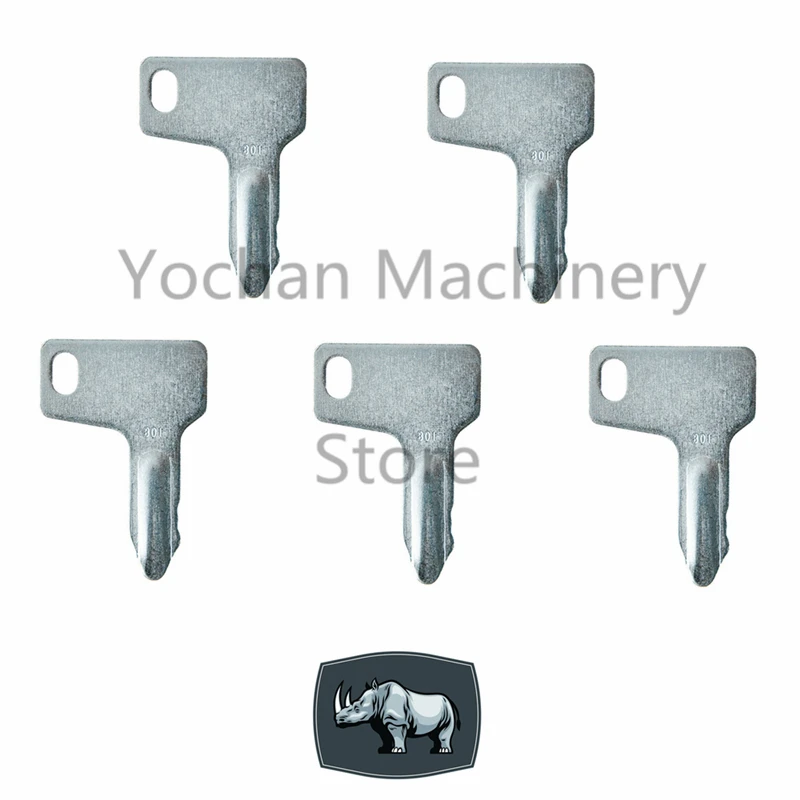 5 PCS 301 Key For Yanmar Takeuchi Heavy Equipment Ignition Starter Switch Grader Dozer Excavator | Автомобили и мотоциклы