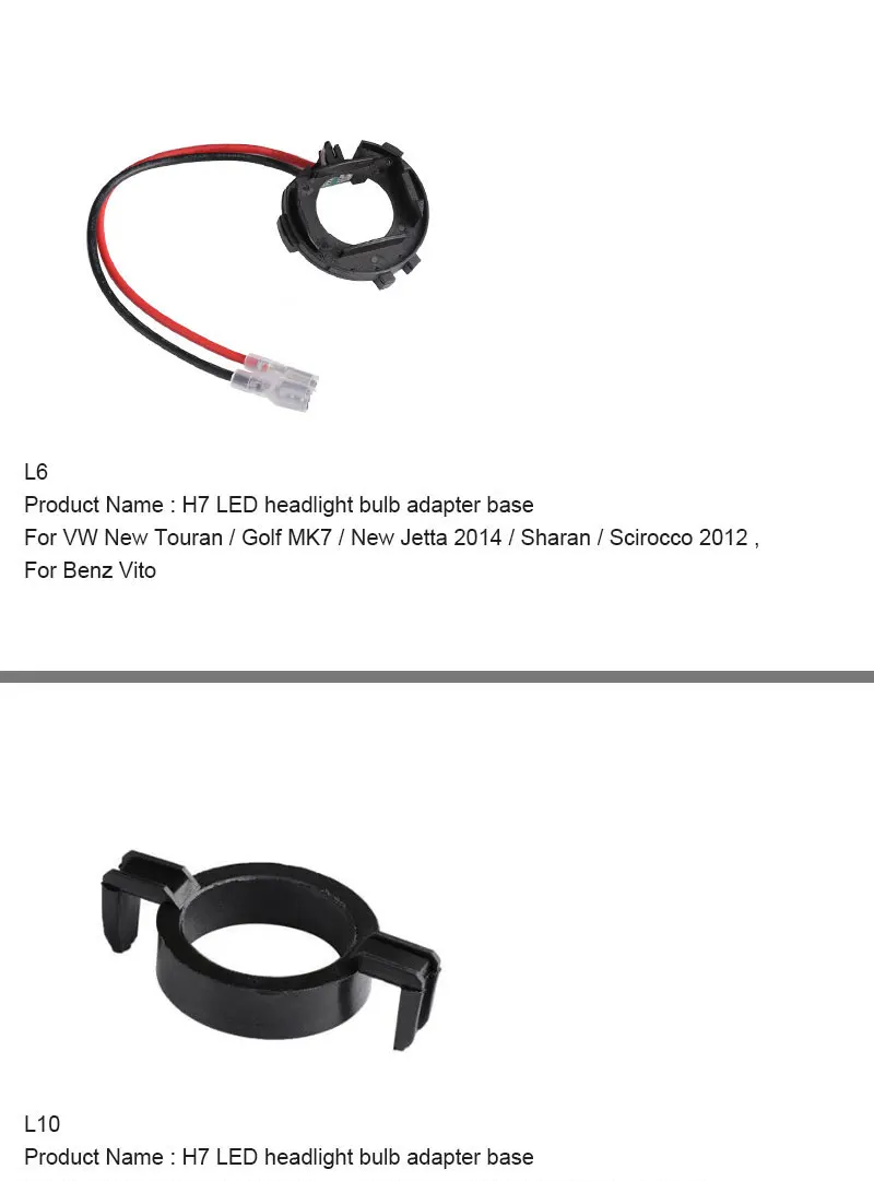 H7 адаптер база H1 гнездо держатель для Volkswagen Touran Golf MK7 Фокус Fiesta Mondeo Обнаружение hyundai Tucson Cerato Astra G CR-V