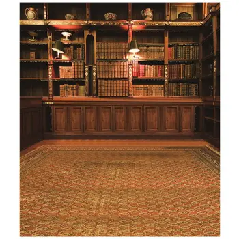 

Retro Study Library Books Shelf Photography Photo Background Backdrop Prop 3X5FT