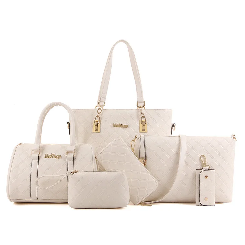 

Holy Snow Beauty 2016 New Style Fashion Different Size Bags Six Pieces Set Versatile Hand Shoulder Women's Shoulder Large Bag
