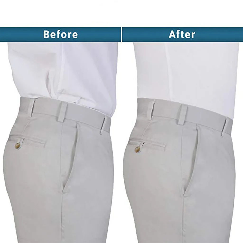 1 Pair Men Shirt Stays Belt with Non-slip Locking Clips Keep Shirt Tucked Leg Thigh Suspender Garters Strap#L10