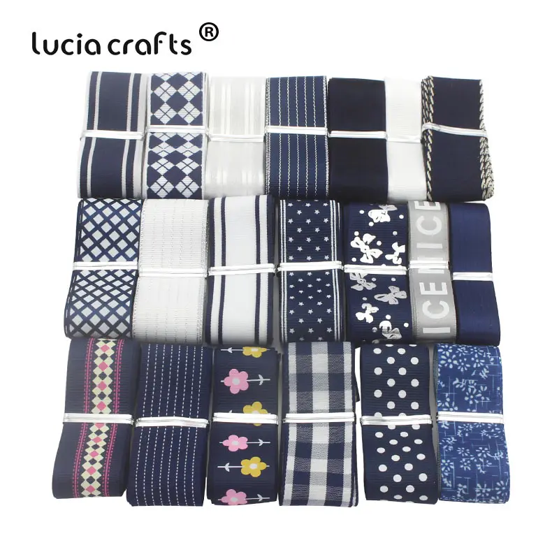 Lucia Crafts атласные ленты из органзы 20 лет 15 25 мм в рубчик набор бантов для волос