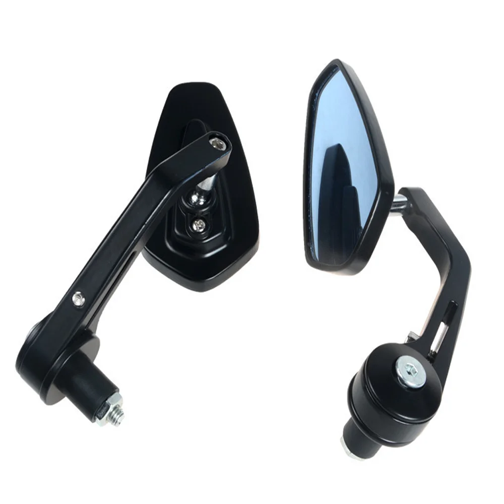 7/8 22mm Universal CNC Motorcycle Bar End Black Rearview Side Mirrors for Ducati Triumph Speed Triple Motocross Accessories