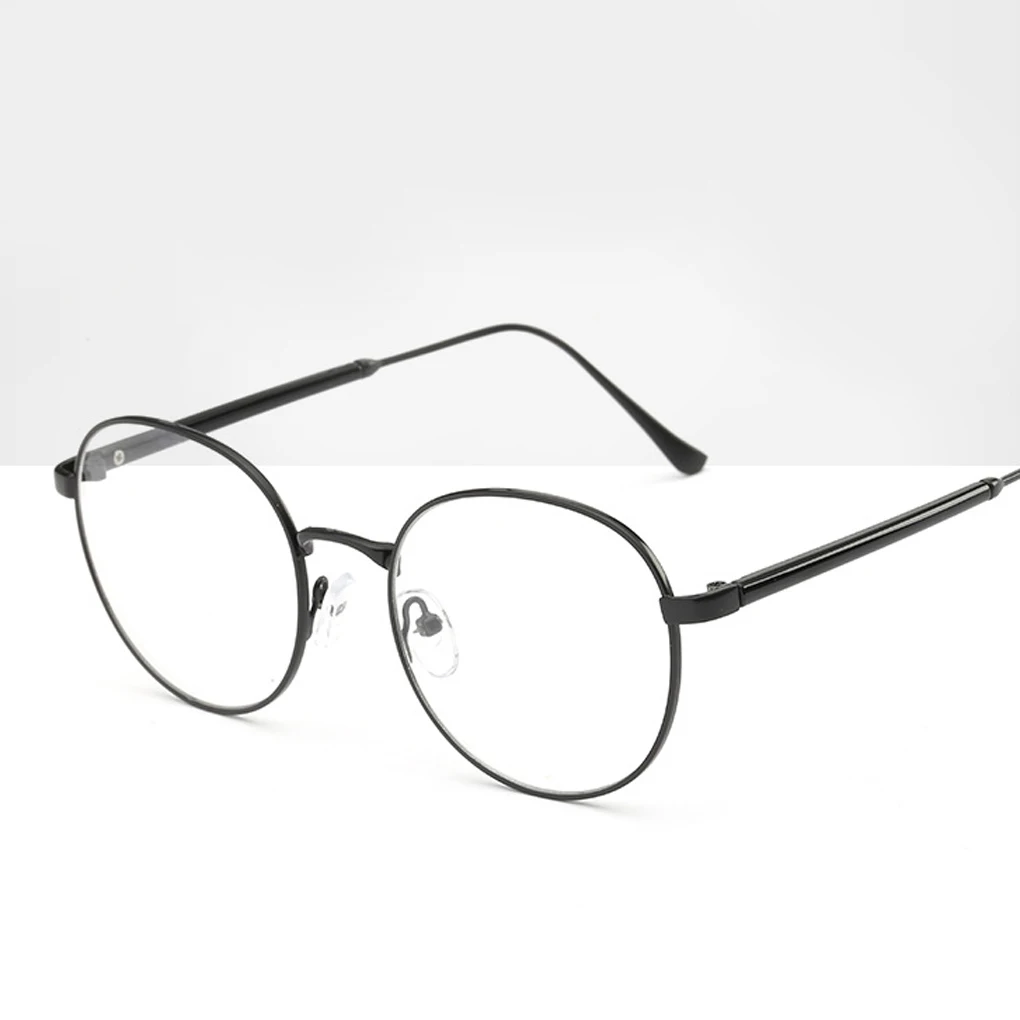 UV400 оправа для очков прозрачные простые линзы оптические очки из металлического материала