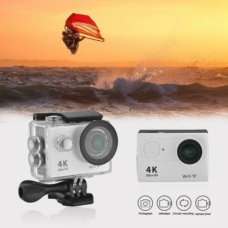 FFYY-H9R Wifi Camera 1080P Ultra 4K Sport Action Waterproof Travel Camcorder