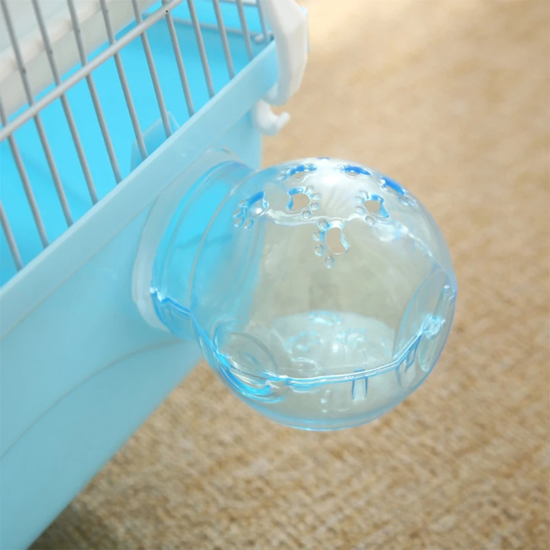 Bird bath basin transparent hamster external bathroom pipe cage shower bath tub plastic small pet sandbox