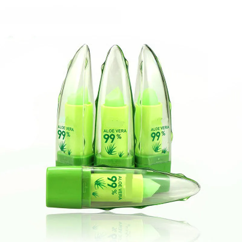 

Aloe Vera Natural Moisturizer Lipstick Temperature Changed Color Lip balm Natural Magic Pink Protector Lips Cosmetics