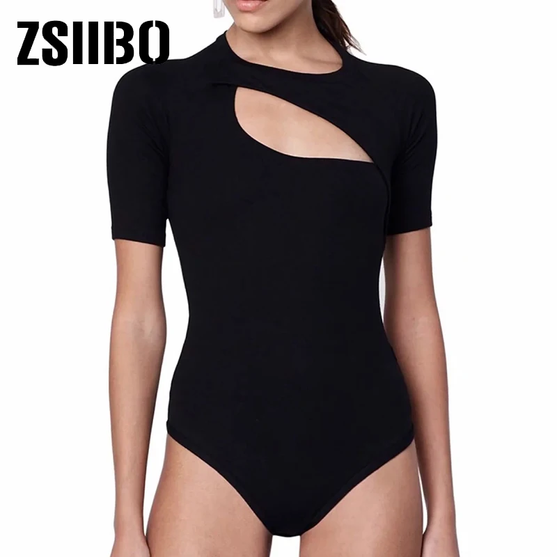 Sexy woman bodycon slim stretch bodysuit 2020 fashion elegant ladies casual club party short sleeve bodysuit top bodysuit