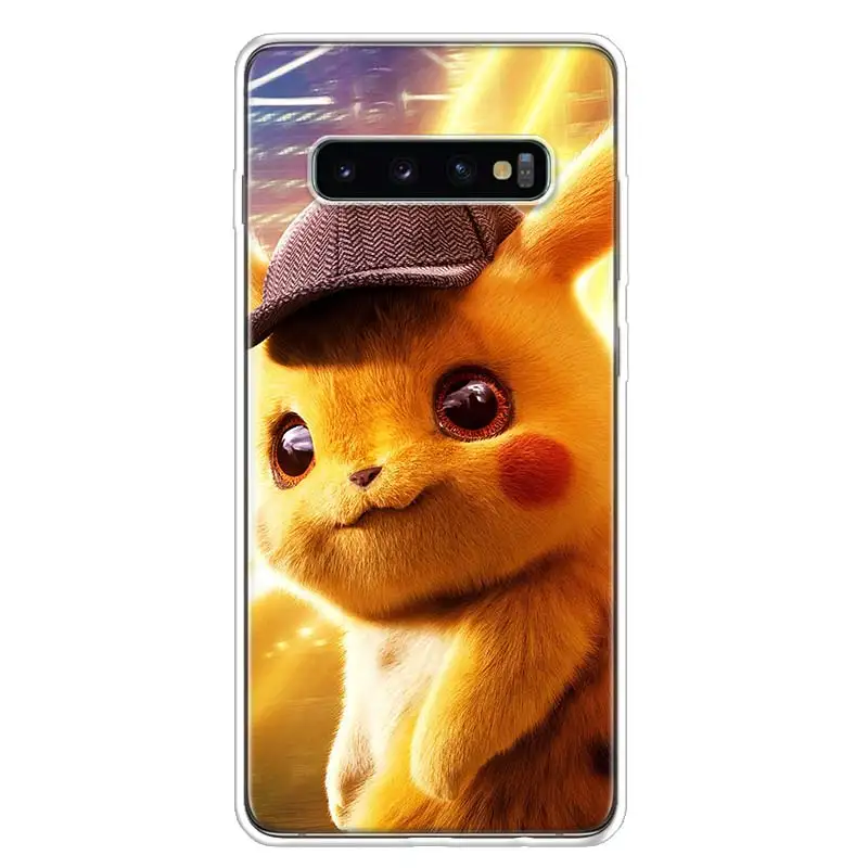 Пикачу обложка фильма чехол для телефона для samsung Galaxy S10+ Note 10 9 8 S9 S8 J4 J6 J8 плюс S7 S6 корпус под плетенную сумку - Цвет: TW003-8