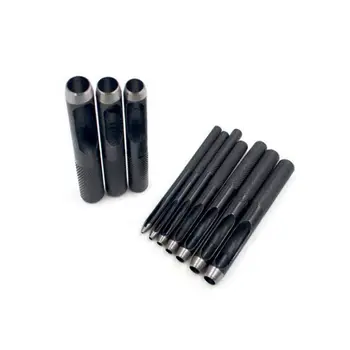 

Round Hollow Punch Set 12Pcs Leather Craft Punch Tool Hollow Hole Punch Cutter Tool For Watch Bands Belts Canvas Paper Plastics(