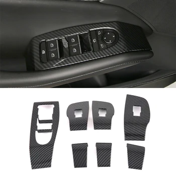 

FIT for Mazda 3 M3 Axela 2019 2020 ABS Carbon Fiber Accessories Interior CAR Door Window Switch Cover Lid Cover Trim 7pcs