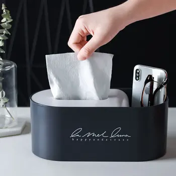 

Creative Tissue Box Cover Home Car Desk Organizer Remote Control Holder Makeup Cosmetic Storage Box Napkin Paper Container