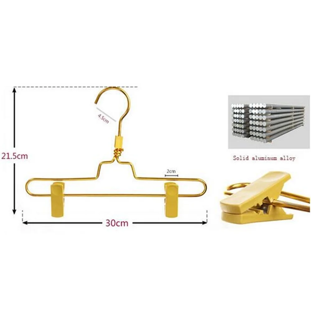 Golden Silver Aluminium Alloy Trousers Rack Wedding Photography Costume Props Metal Non-slip Coat Hanger Holder Rack Coat Racks