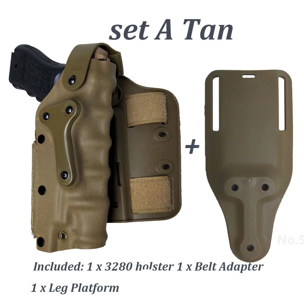

Tactical Belt Holster Hunting Safariland For GLOCK Colt 1911 M92 M9 SP2022 P226 P228 M9A1 For Left and Right Hand User Airsoft