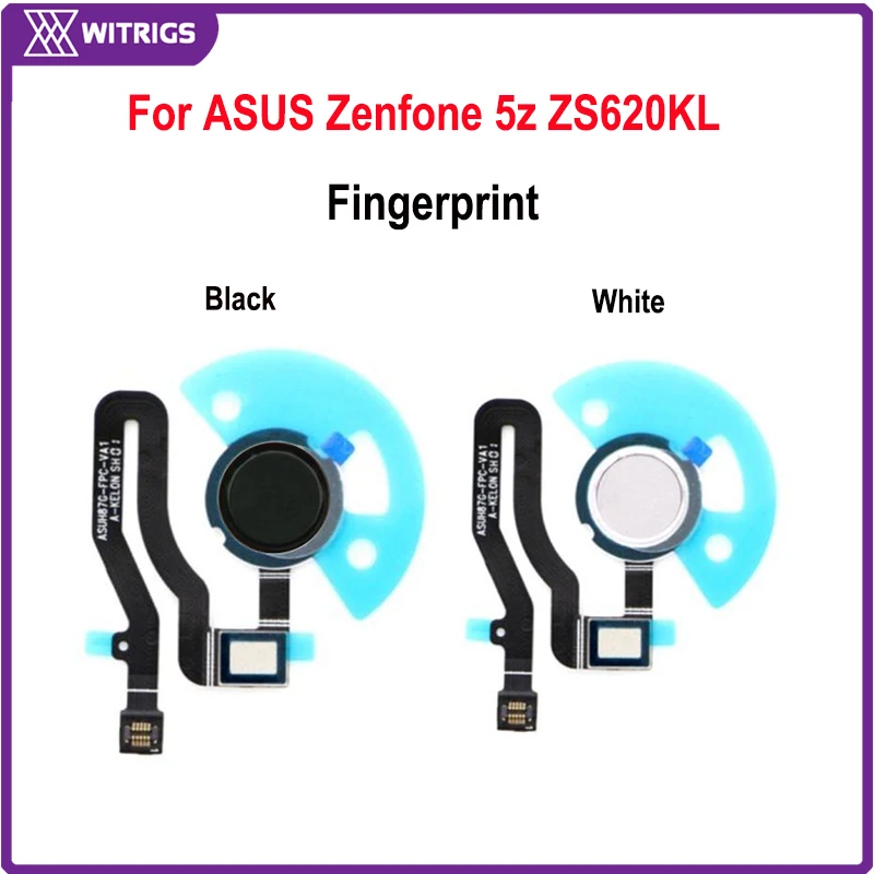 

Witrigs For ASUS Zenfone 5z ZS620KL Fingerprint Scanner Touch ID Sensor Home Button Flex Cable Replacement