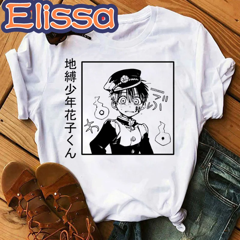 Hot Japanese Anime Hanako Kun T Shirt Uomo Kawaii Toilet Bound T-Shirt Divertente Cartoon Graphic Tees Manga Top Unisex Tshirt Maschile
